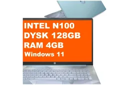 Laptop HP 17-cn3165ds / BS6W6UA / Intel N100 / 4GB / 128GB UFS / Intel UHD / HD+ / Win 11 / Niebieski
