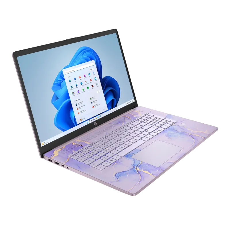 Laptop edukacyjny HP 17-cn3143ds / BK1C2UA / Intel N100 / 4GB / UFS 128GB / Intel UHD / HD+ / Dotyk / Win 11 / Fiolet