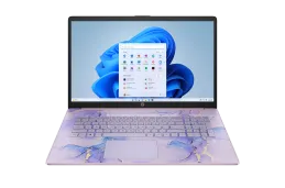 Laptop edukacyjny HP 17-cn3143ds / BK1C2UA / Intel N100 / 4GB / UFS 128GB / Intel UHD / HD+ / Dotyk / Win 11 / Fiolet