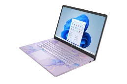 Laptop edukacyjny HP 17-cn3143ds / BK1C2UA / Intel N100 / 4GB / UFS 128GB / Intel UHD / HD+ / Dotyk / Win 11 / Fiolet