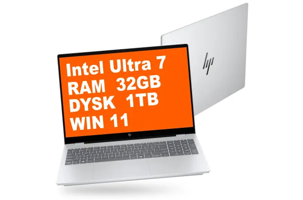 Laptop do pracy HP OmniBook 7 AI 16-ay0075cl / B94P0UA / Intel Ultra 7 / 32GB / SSD 1TB / Intel ARC / 2K / Dotyk / Win 11