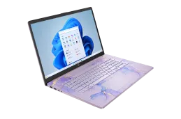 Laptop edukacyjny HP 17-cn3143ds / BK1C2UA / Intel N100 / 8GB / UFS 128GB / Intel UHD / HD+ / Dotyk / Win 11 / Fiolet