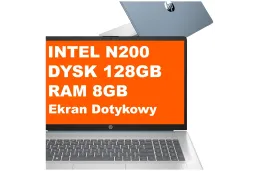 Laptop HP 17-cn3107ds / AD7K0UA / Intel N200 / 8GB / 128GB UFS / Intel UHD / HD+ / Dotyk / Win 11 / Niebieski