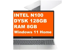 Laptop HP 15-fd0106ds / AA2J9UA / Intel N100 / 8GB / 128GB UFS / Intel UHD / HD / WIn 11 / Biały
