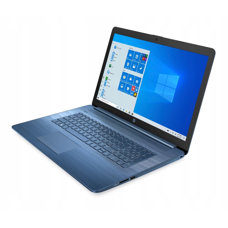 Laptop HP 17-by2019ds / 22J78UAR / Intel N4020 / 8GB /SSD 512GB / Intel UHD / HD+ / Win11/ Niebieski