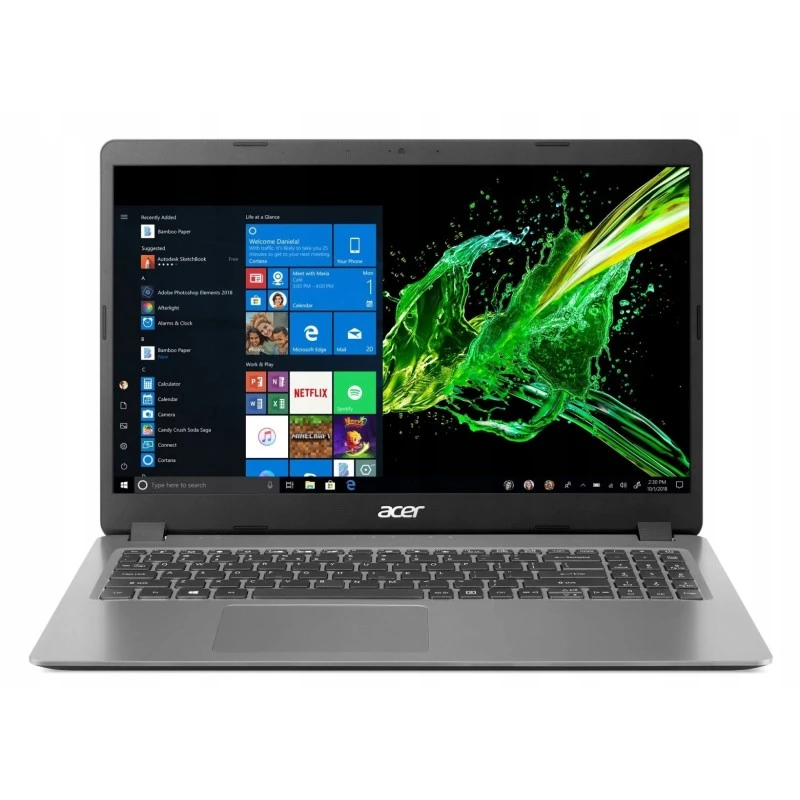 Laptop Acer A315 / NX.A0TAA.005 / Intel i5 / 16GB / SSD 512GB / Intel UHD / FullHD / Win11 Pro / Szary