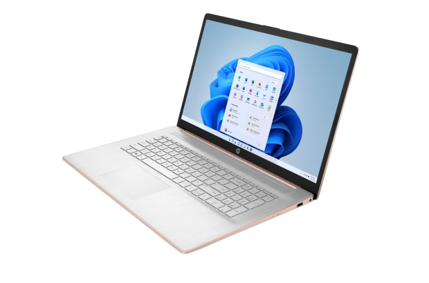 Laptop HP 17-cp0005ds / 601S5UA / AMD Ryzen 3 / 16GB / SSD 512GB / AMD Radeon / HD+ / Win 11 / Różowy