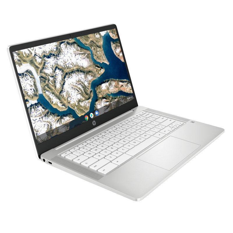 Laptop Chromebook 14a-na0210nr / 60F58UAR / Intel N4120 / 4GB / eMMC 64GB / Intel UHD / HD / Chrome OS / Biały