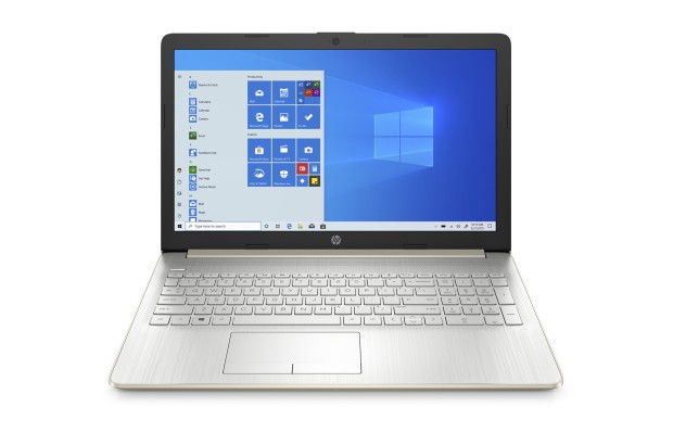 OUTLET Laptop HP 15-da0019ds / 1X5W5UAR / Intel Gold 5405U / 8GB / SSD 256GB / Intel UHD / HD / Dotyk / Win 11 / Złoty