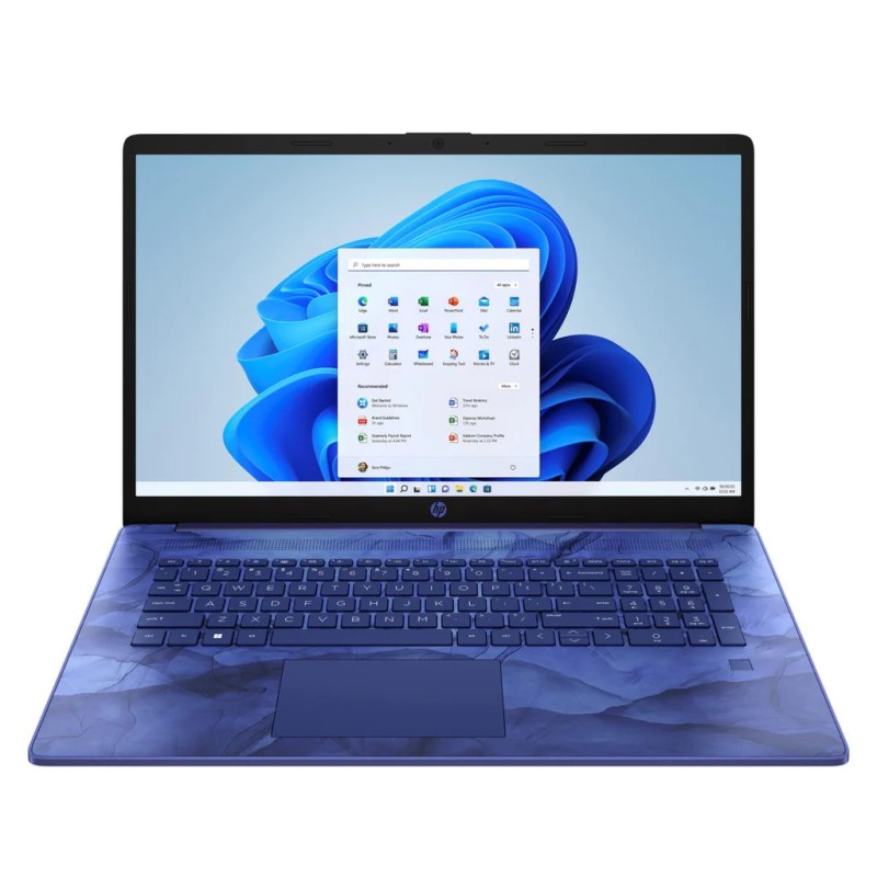 Laptop HP 17-cn0204ds / 6A2N2UA / Intel i3 / 12GB / SSD 512GB / Intel UHD / HD+ / Dotyk / Win 11 / Niebieski