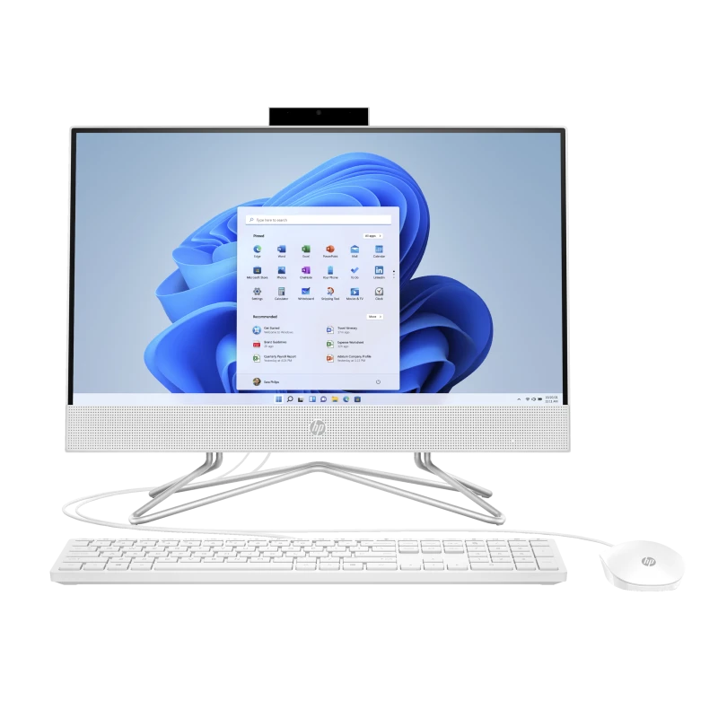 All in One HP 22-dd2004nl / 6J631EAR / Intel J5040 / 8GB / SSD 256GB / Intel UHD / FullHD / Win 11 / Biały