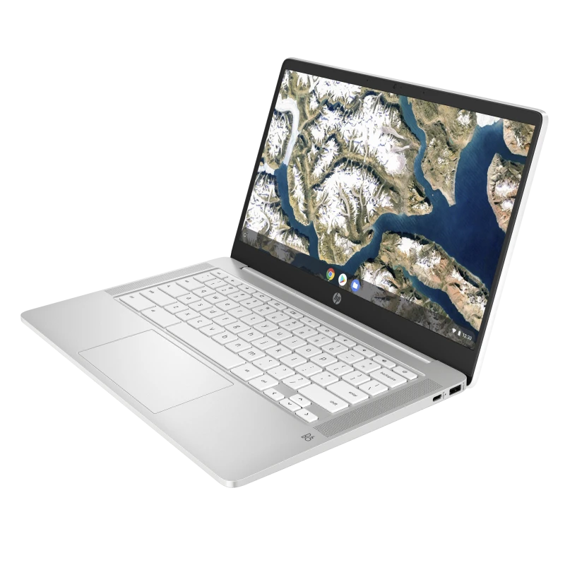 Laptop HP Chromebook 14a-na0005na / 65T58EA / Intel N5030 / 8GB / eMMC 128GB / Intel UHD / FullHD / Chrome OS / Biały