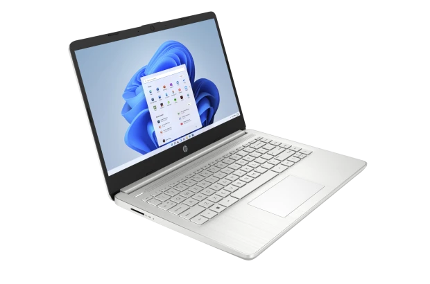 Laptop HP 14-fq1078nr / 4E2C8UA / AMD Ryzen 7 / 16GB / SSD 512GB / AMD Radeon / HD / Win 11 / Srebrny