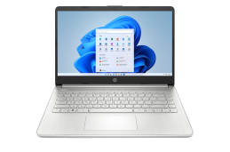 Laptop HP 14-fq1078nr / 4E2C8UA / AMD Ryzen 7 / 16GB / SSD 512GB / AMD Radeon / HD / Win 11 / Srebrny