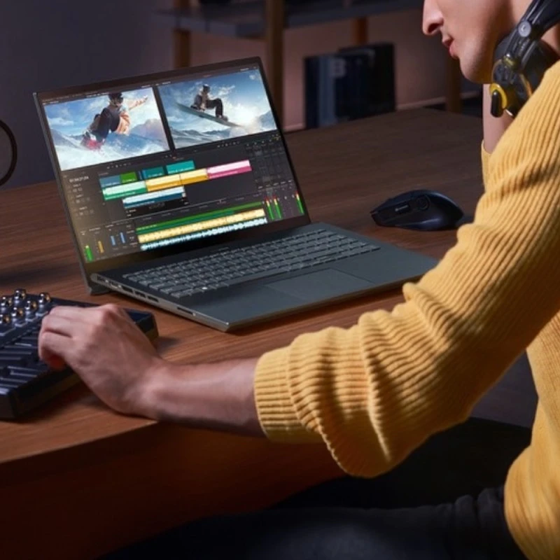 Laptop Asus ZenBook PRO UM535QE / UM535QE-XH91T / AMD Ryzen 9 / 16GB / SSD 2TB / Nvidia RTX 3050Ti / FullHD / Dotyk / OLED / Win
