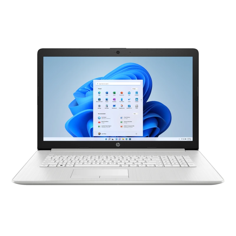 Laptop HP 17-by4083st / Intel i3-11 / 8GB / SSD 128GB / Intel UHD / HD+ / Dotyk / DVD / Win 11 / Srebrny