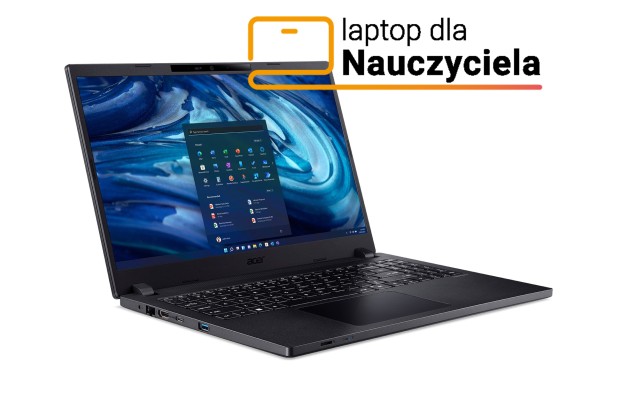 Laptop Acer TravelMate P2 TMP215-54 NX.VYEEP.007 / Intel i3-12 / 16GB / SSD 512GB / Intel Xe / FullHD / Win 11 Pro  edu/ Czarny