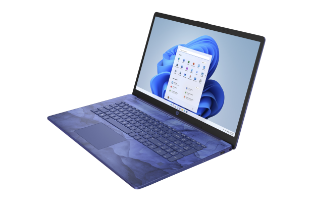 Laptop HP 17-cp0028ds / 73T17UA / AMD Ryzen 3 / 8GB / SSD 256GB / AMD Radeon / HD+ / Dotyk / Win 11 / Niebieski