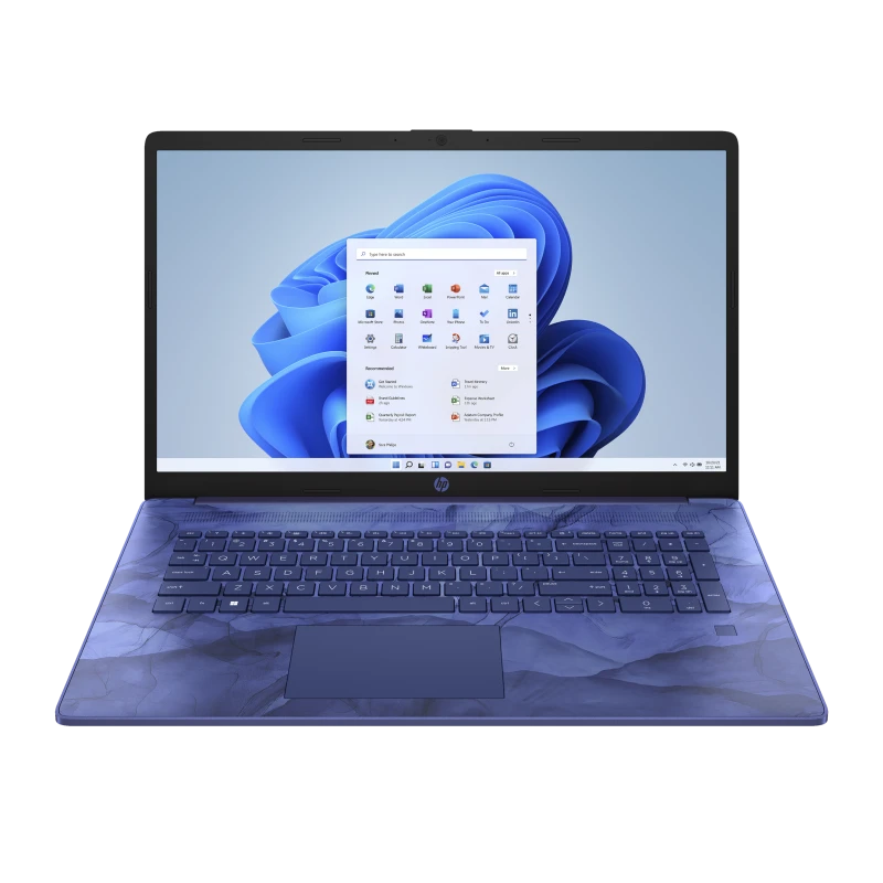 Laptop HP 17-cp0028ds / 73T17UA / AMD Ryzen 3 / 8GB / SSD 256GB / AMD Radeon / HD+ / Dotyk / Win 11 / Niebieski