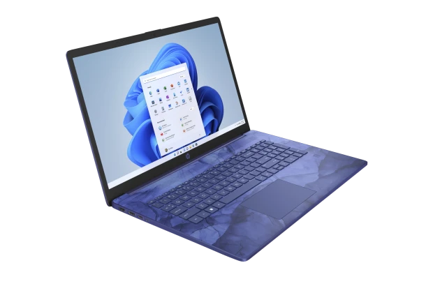 Laptop HP 17-cp0028ds / 73T17UA / AMD Ryzen 3 / 32GB / SSD 1TB / AMD Radeon / HD+ / Dotyk / Win 11 / Niebieski