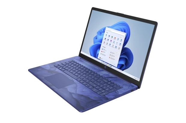 Laptop HP 17-cp0028ds / 73T17UA / AMD Ryzen 3 / 32GB / SSD 1TB / AMD Radeon / HD+ / Dotyk / Win 11 / Niebieski