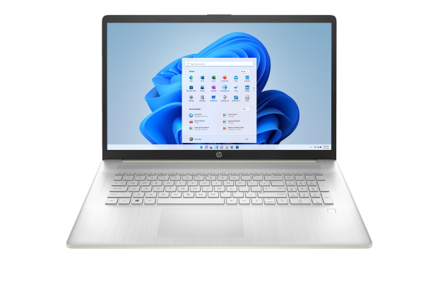 Laptop HP 17-cn0007cy / 3Y4N9UA / Intel i3 / 32GB / SSD 1TB / Intel UHD / HD+ / Dotyk / Win 11 / Złoty