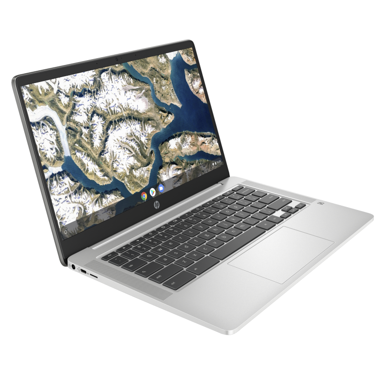 Laptop HP Chromebook 14a-na1083cl / 67U94UA / Intel N4500 / 4GB / eMMC 128GB / Intel UHD / FullHD / Chrome OS / Srebrny