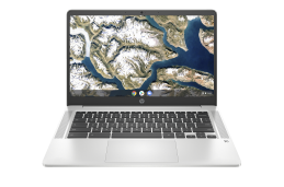 Laptop HP Chromebook 14a-na1083cl / 67U94UA / Intel N4500 / 4GB / eMMC 128GB / Intel UHD / FullHD / Chrome OS / Srebrny
