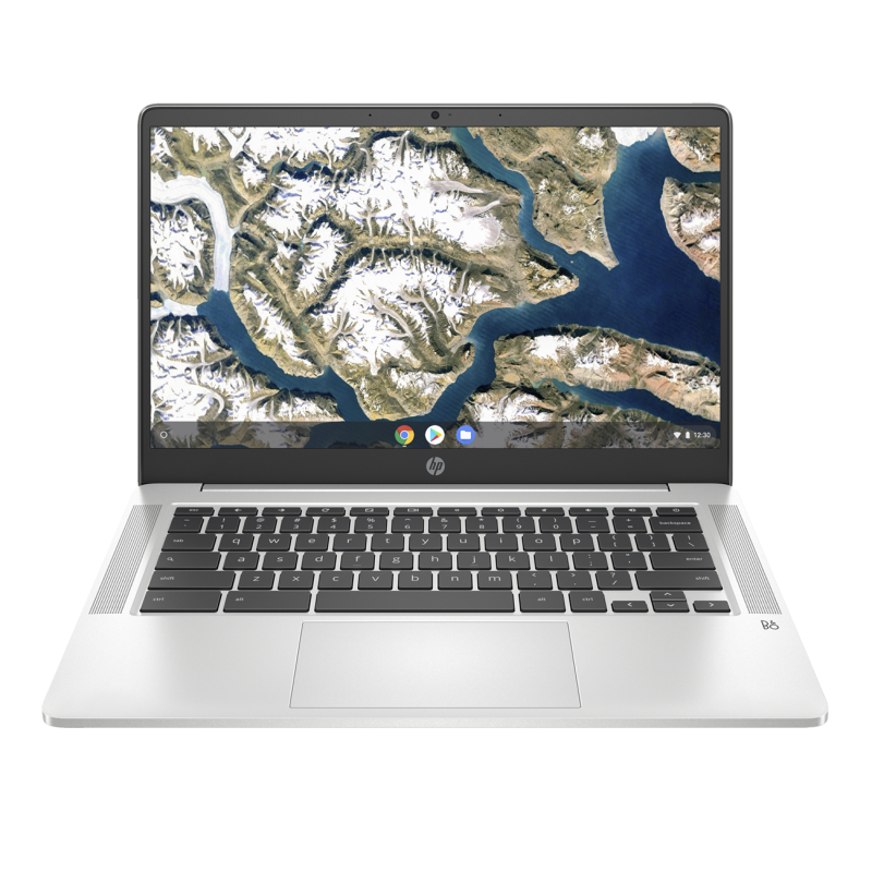 Laptop HP Chromebook 14a-na1083cl / 67U94UA / Intel N4500 / 4GB / eMMC 128GB / Intel UHD / FullHD / Chrome OS / Srebrny